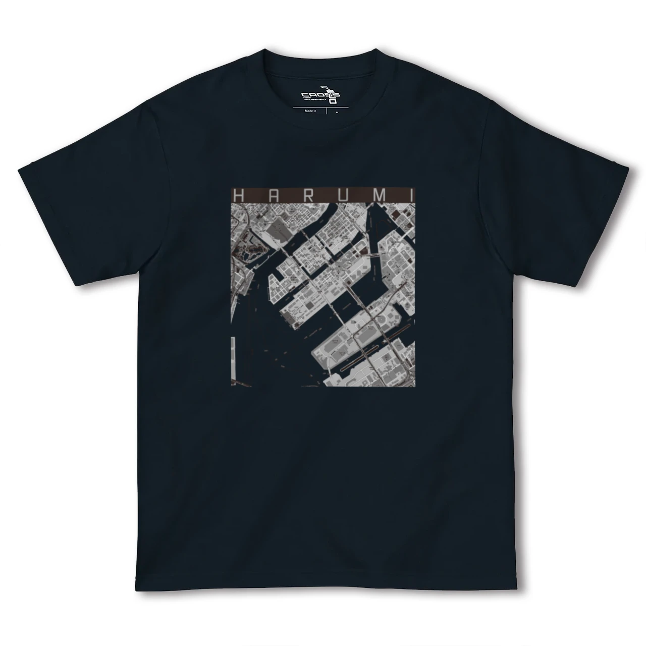 【晴海(東京都)】地図柄ヘビーウェイトTシャツ
