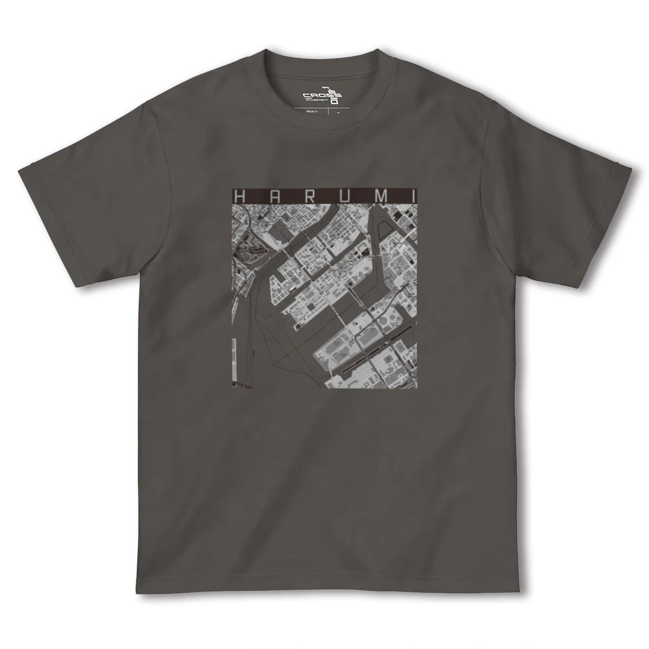 【晴海(東京都)】地図柄ヘビーウェイトTシャツ