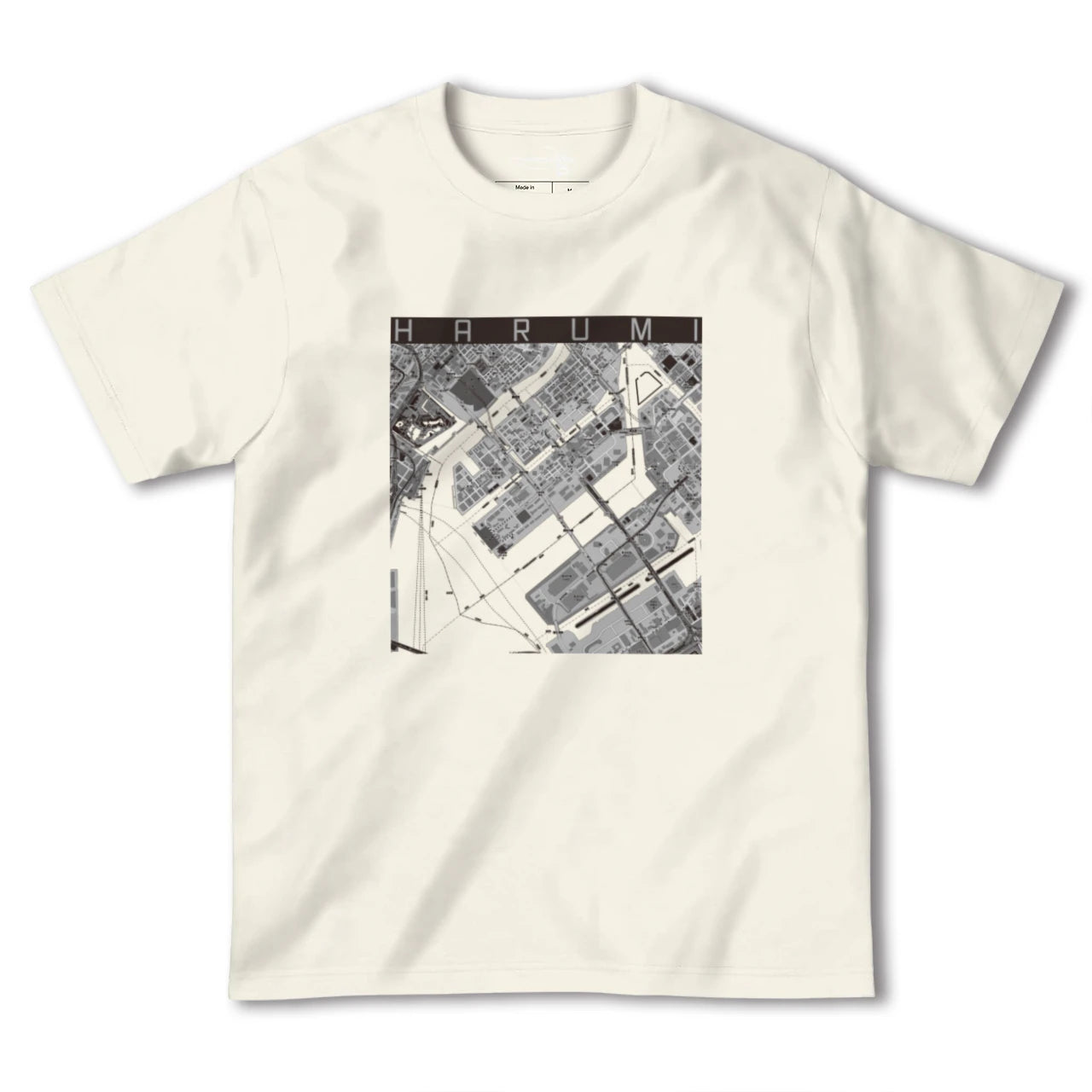 【晴海(東京都)】地図柄ヘビーウェイトTシャツ