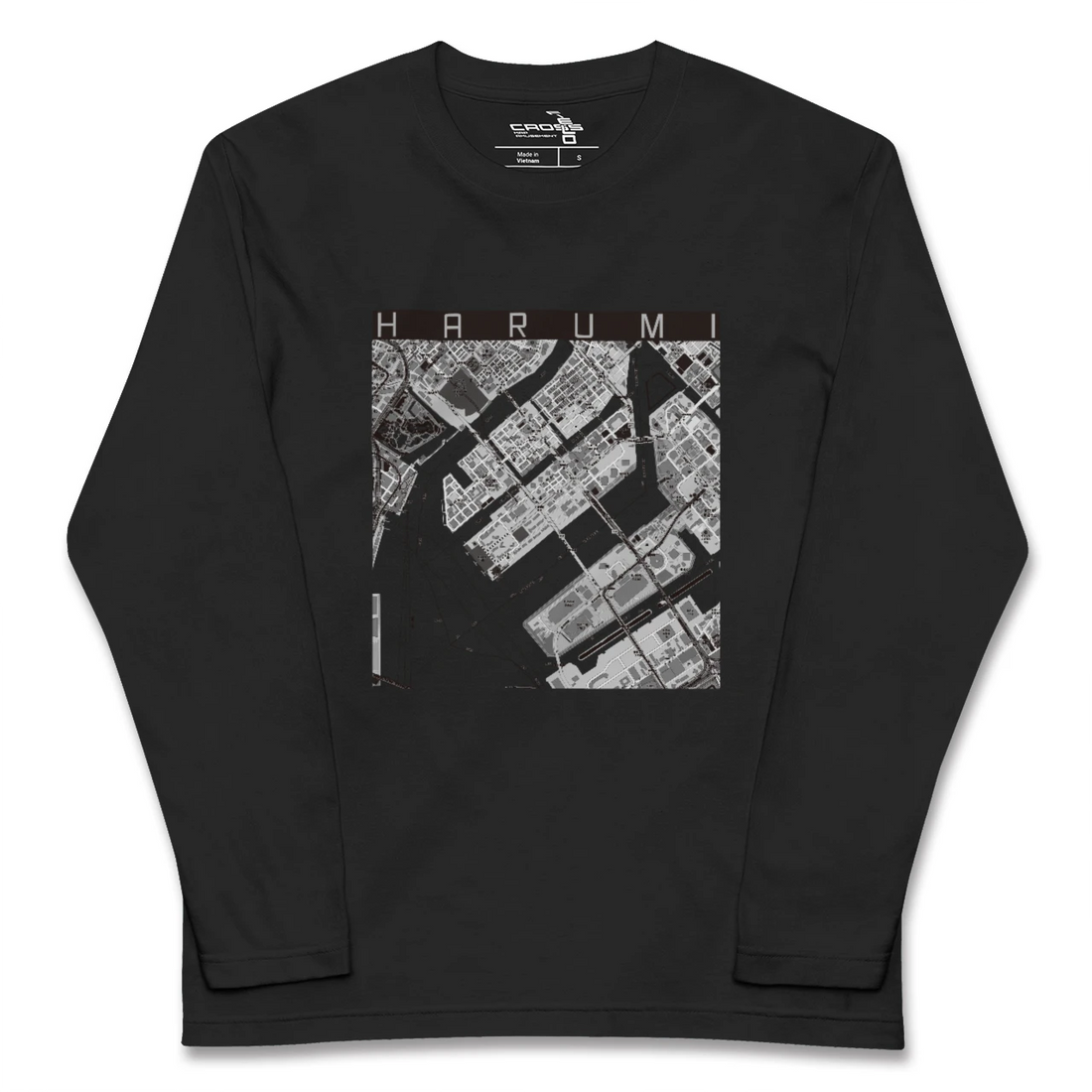 【晴海(東京都)】地図柄ロングスリーブTシャツ