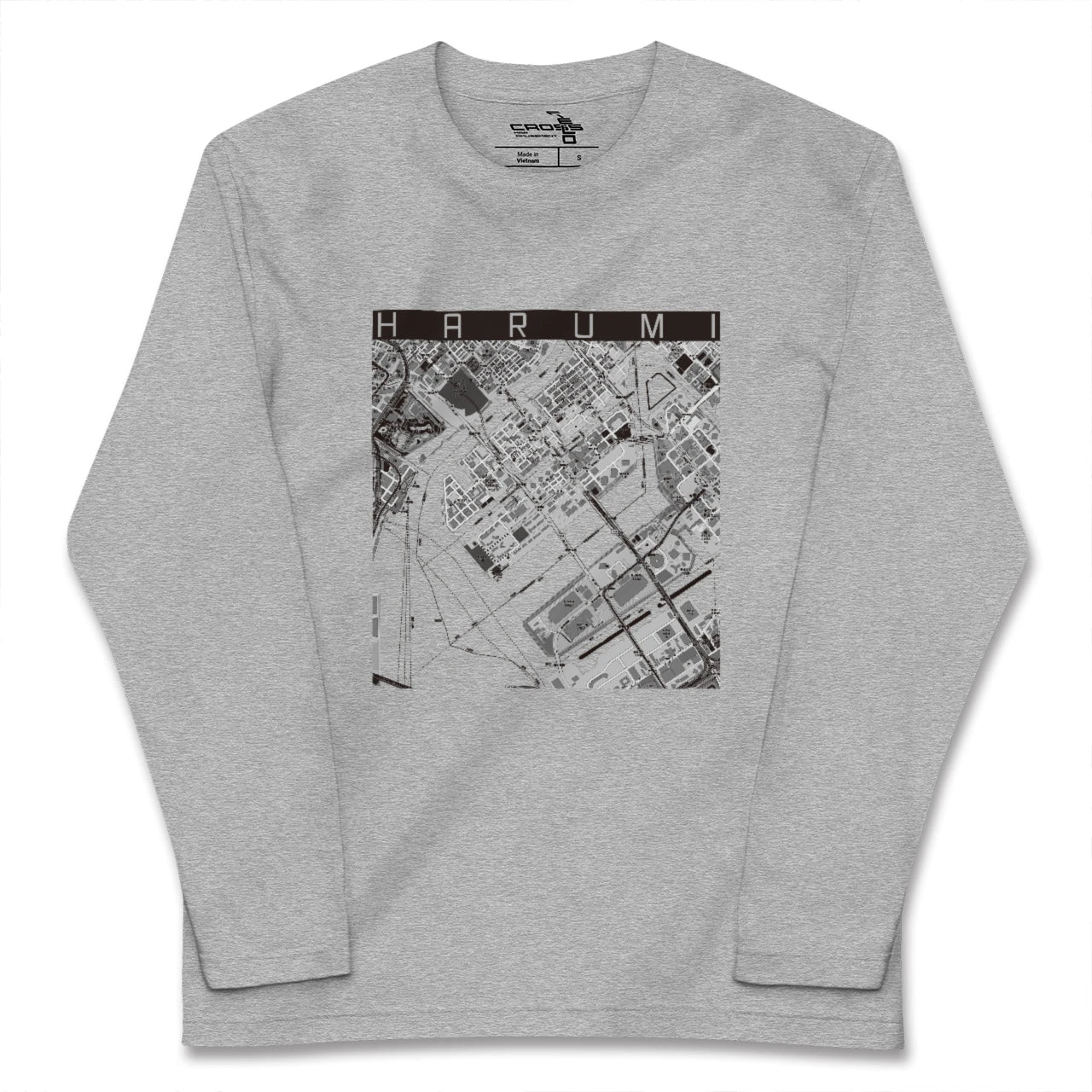 【晴海(東京都)】地図柄ロングスリーブTシャツ