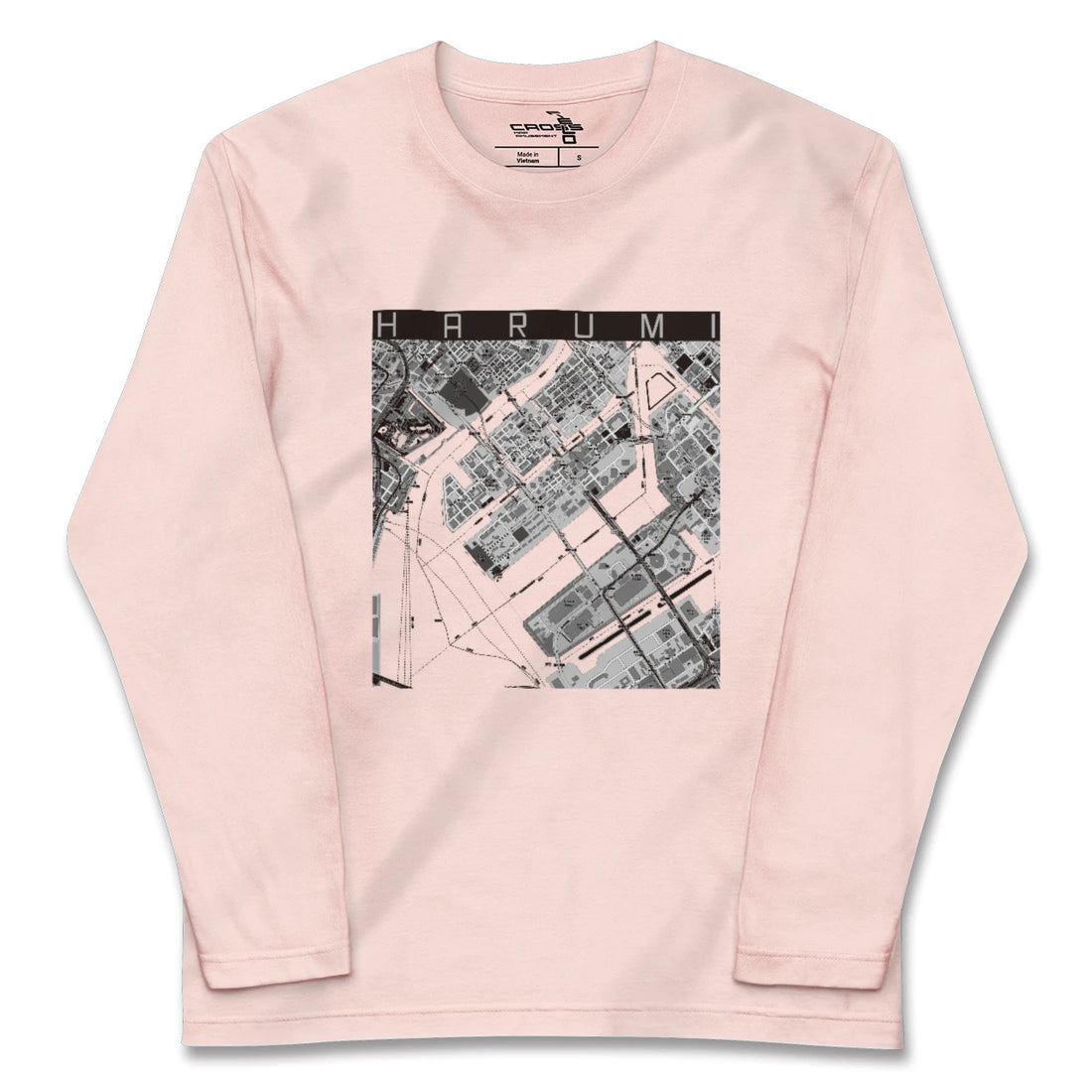 【晴海(東京都)】地図柄ロングスリーブTシャツ