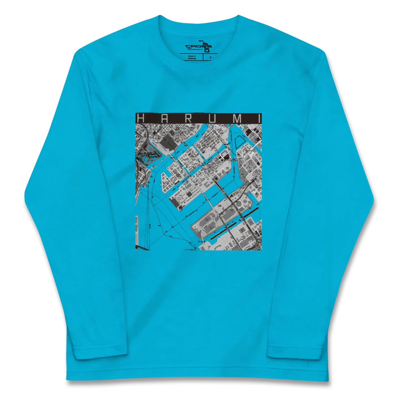 【晴海(東京都)】地図柄ロングスリーブTシャツ