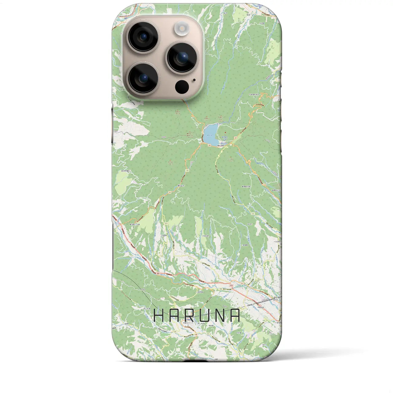 【榛名(群馬県)】地図柄iPhoneケース(バックカバータイプ)