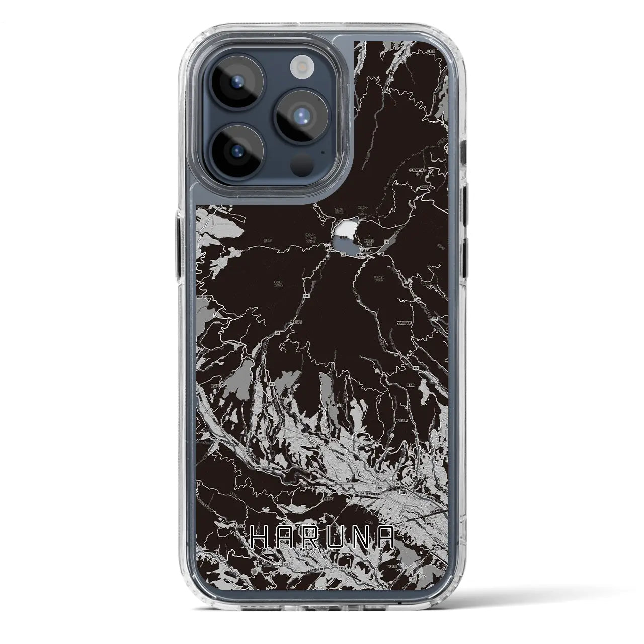 【榛名(群馬県)】地図柄iPhoneケース(MagSafeタイプ)
