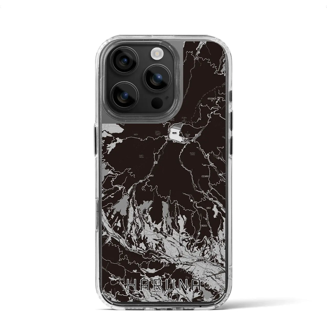 【榛名(群馬県)】地図柄iPhoneケース(MagSafeタイプ)