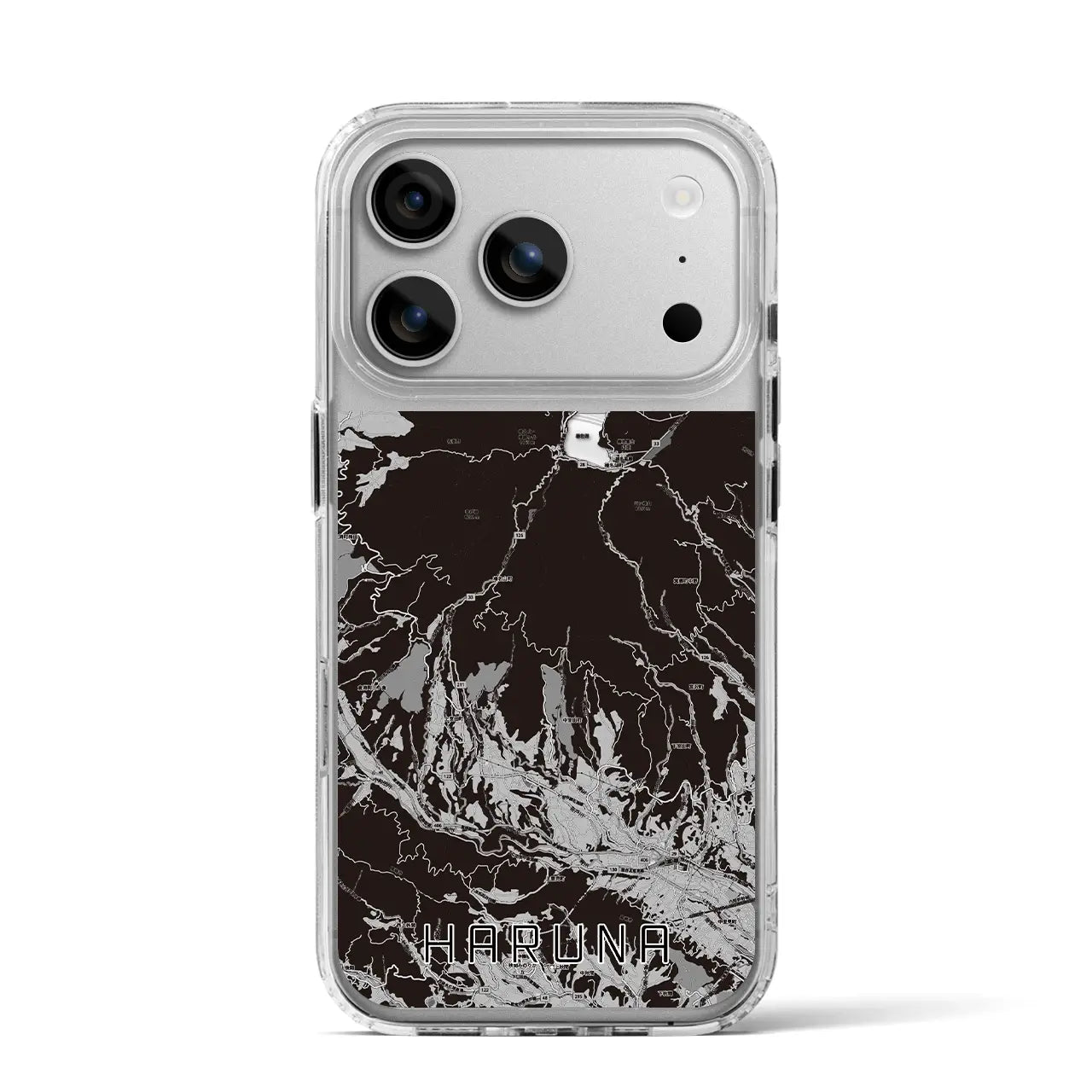 【榛名(群馬県)】地図柄iPhoneケース(MagSafeタイプ)