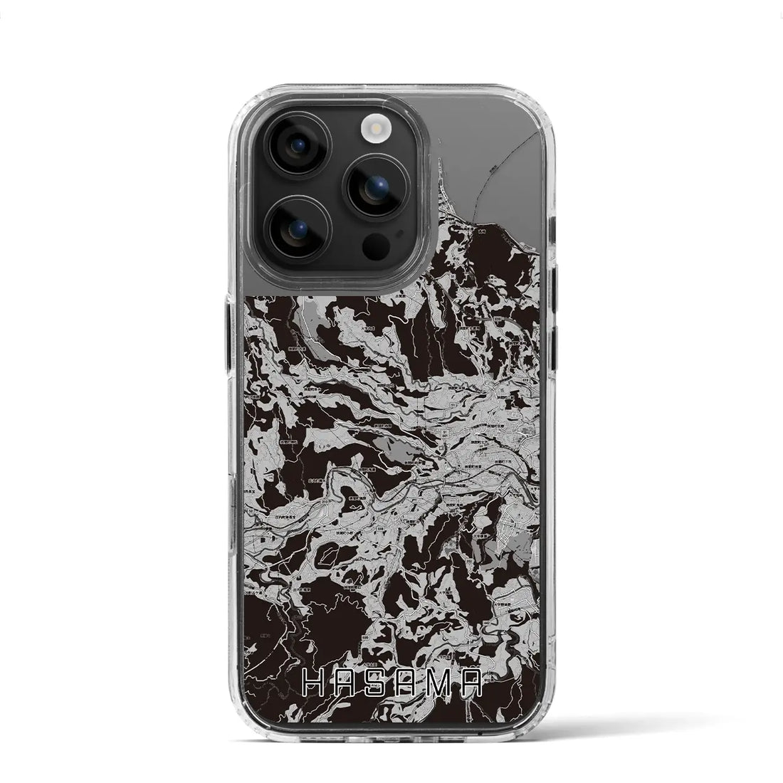 【挾間(大分県)】地図柄iPhoneケース(MagSafeタイプ)