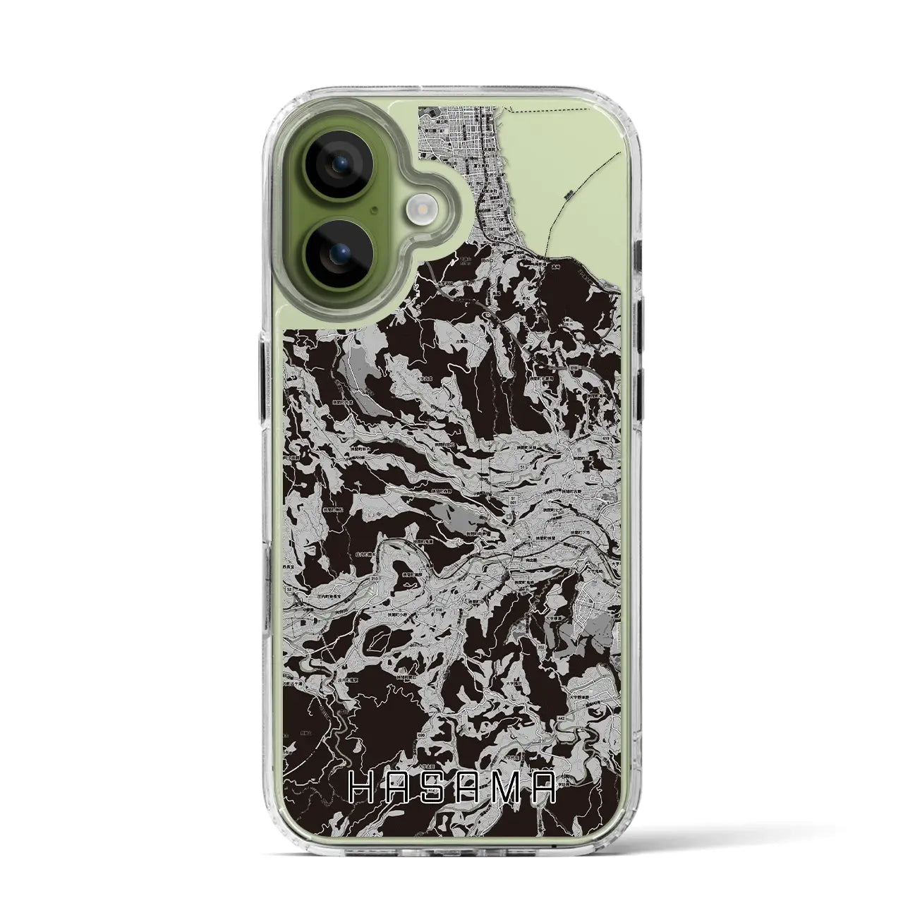 【挾間(大分県)】地図柄iPhoneケース(MagSafeタイプ)