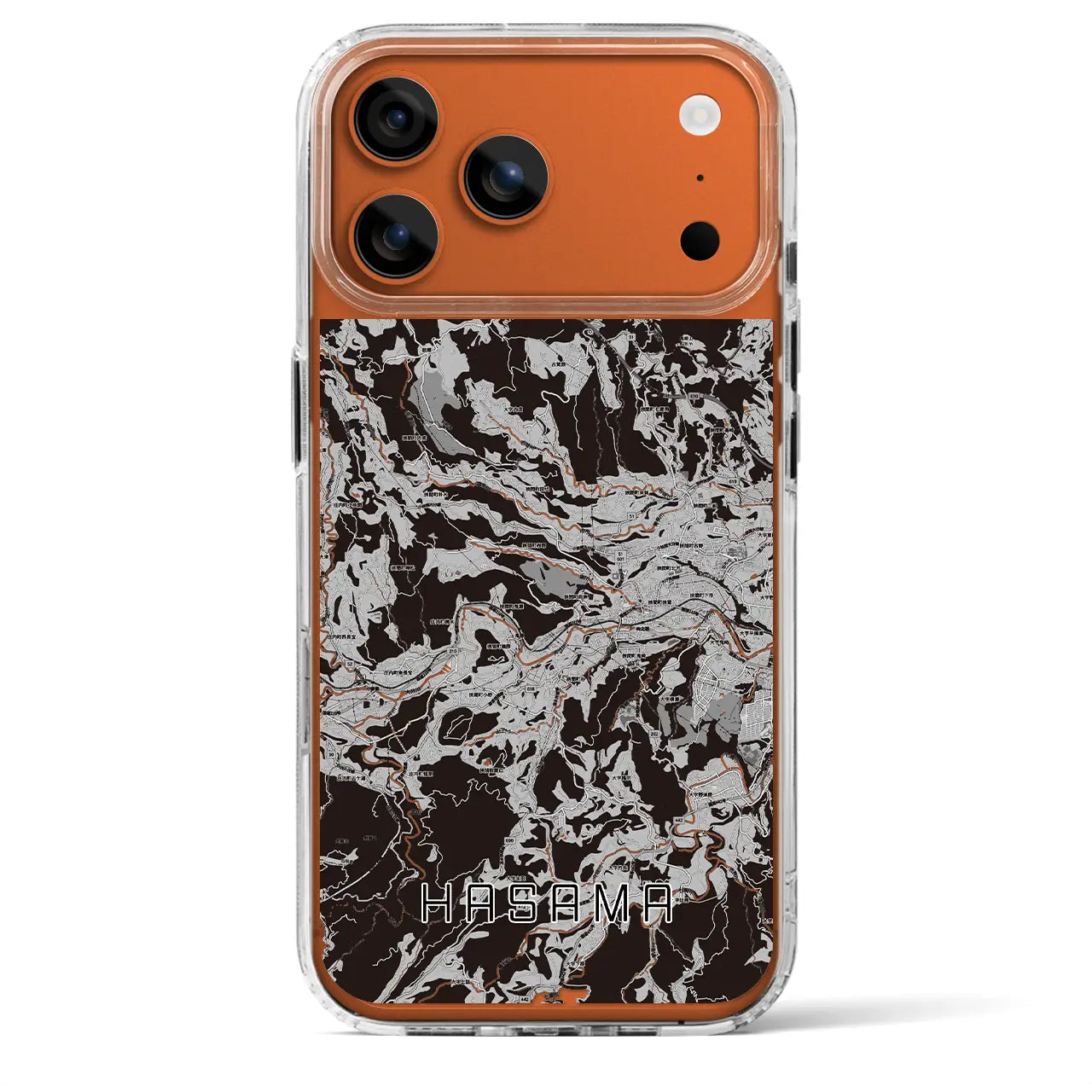 【挾間(大分県)】地図柄iPhoneケース(MagSafeタイプ)