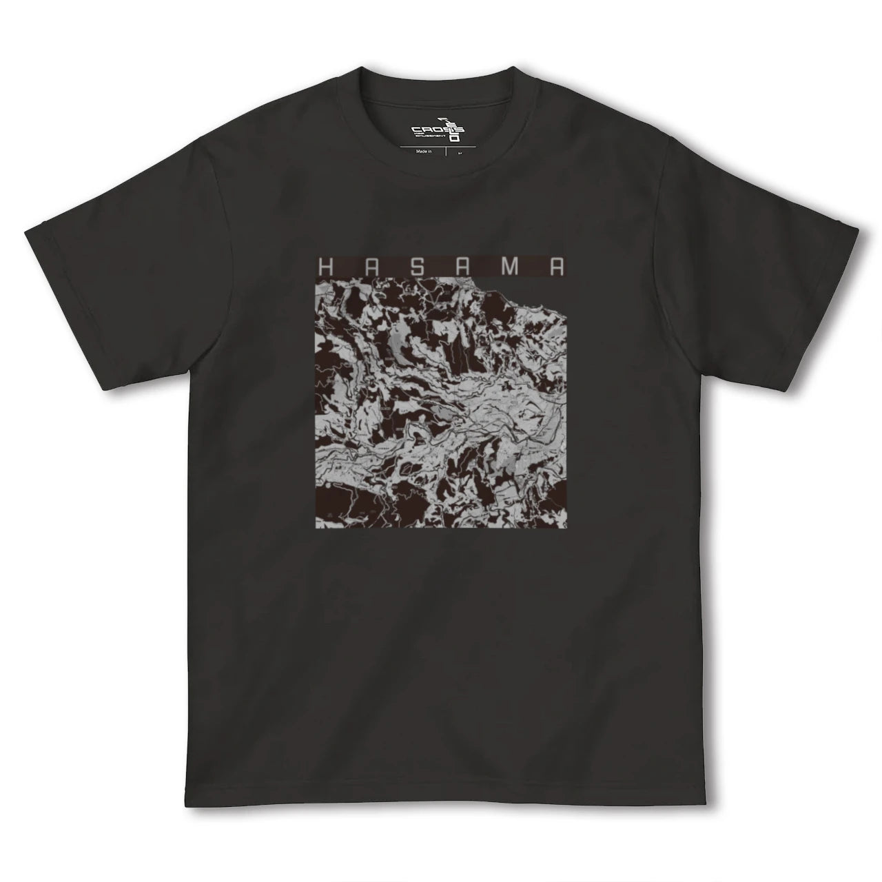 【挾間(大分県)】地図柄ヘビーウェイトTシャツ