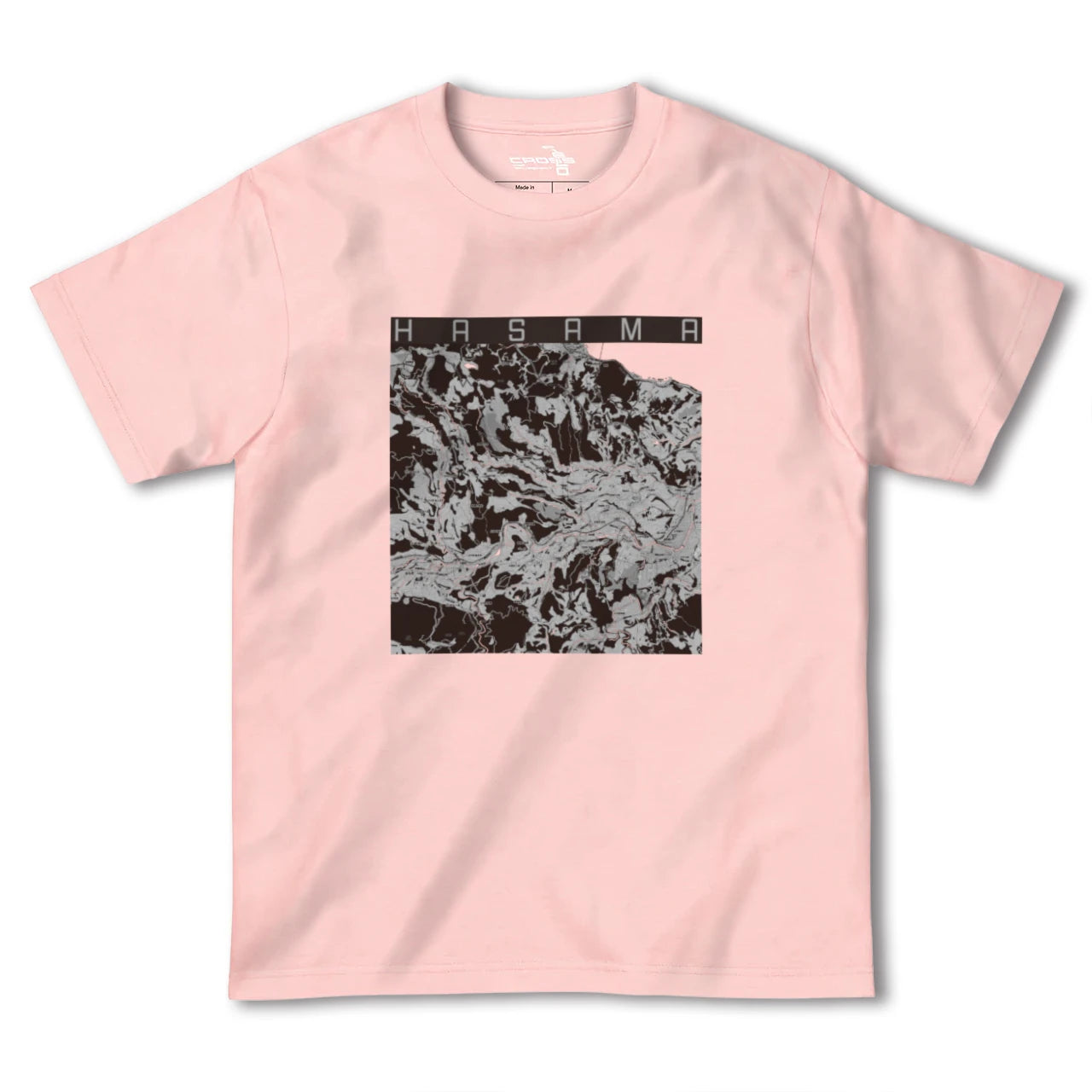【挾間(大分県)】地図柄ヘビーウェイトTシャツ