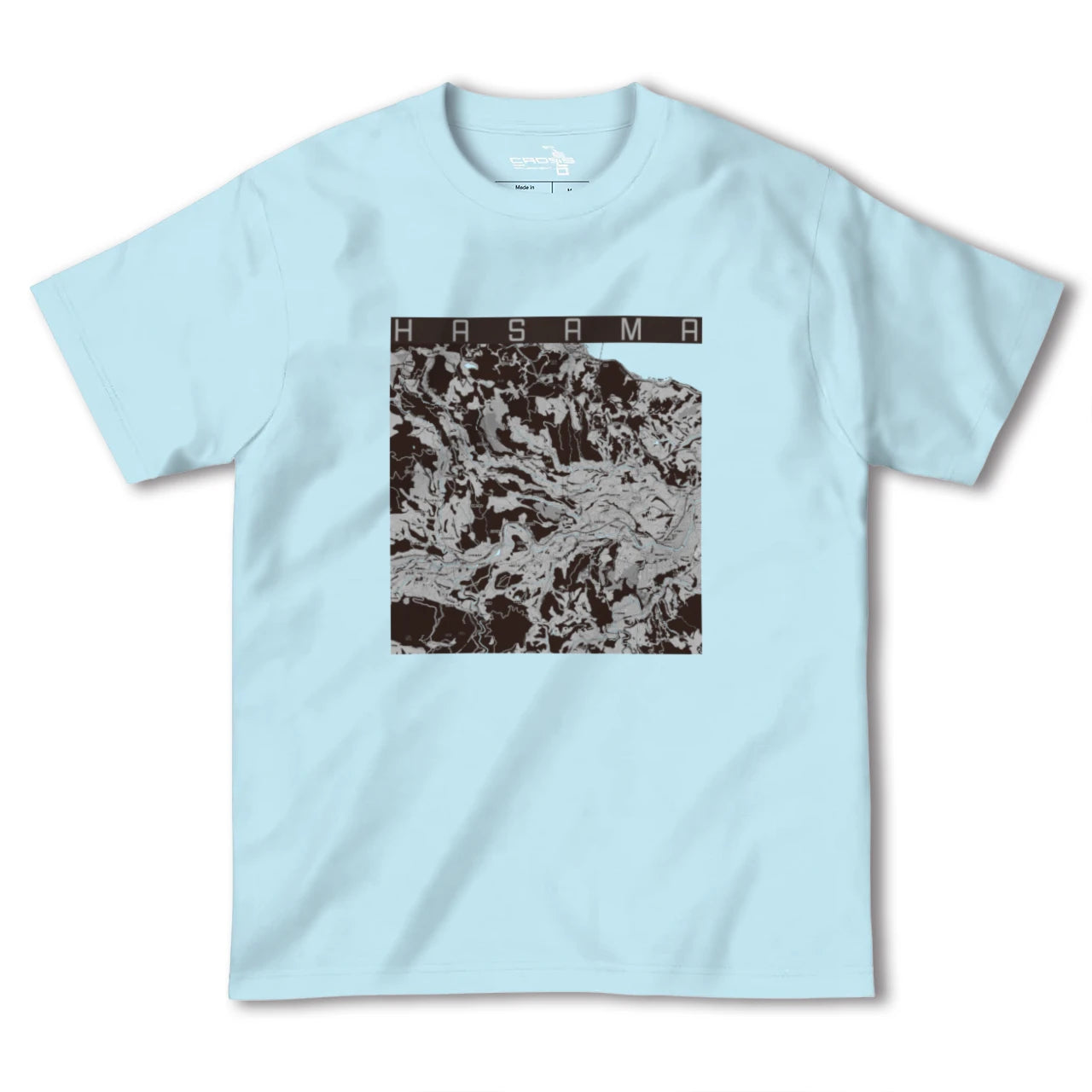 【挾間(大分県)】地図柄ヘビーウェイトTシャツ