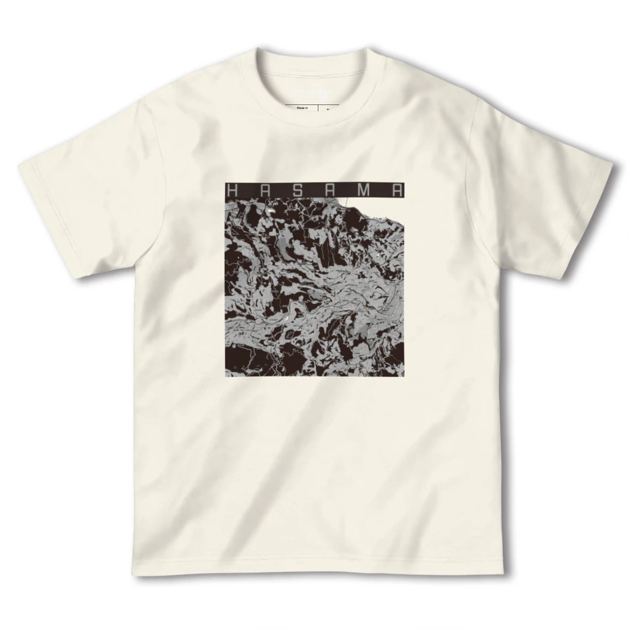 【挾間(大分県)】地図柄ヘビーウェイトTシャツ