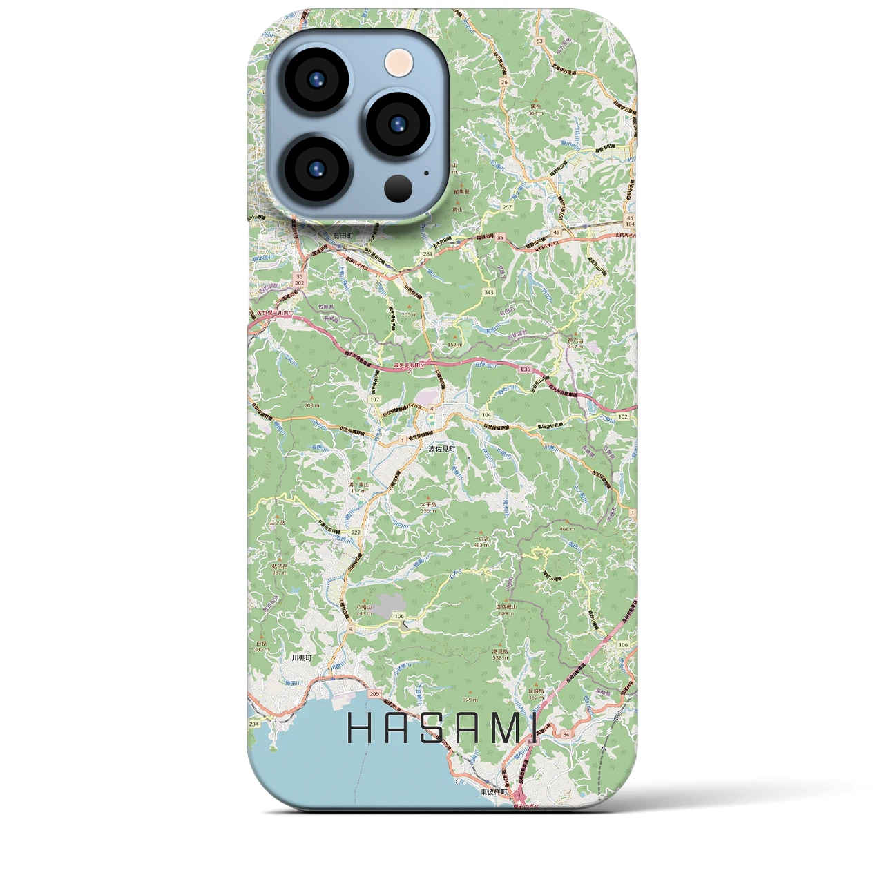 【波佐見(長崎県)】地図柄iPhoneケース(バックカバータイプ)