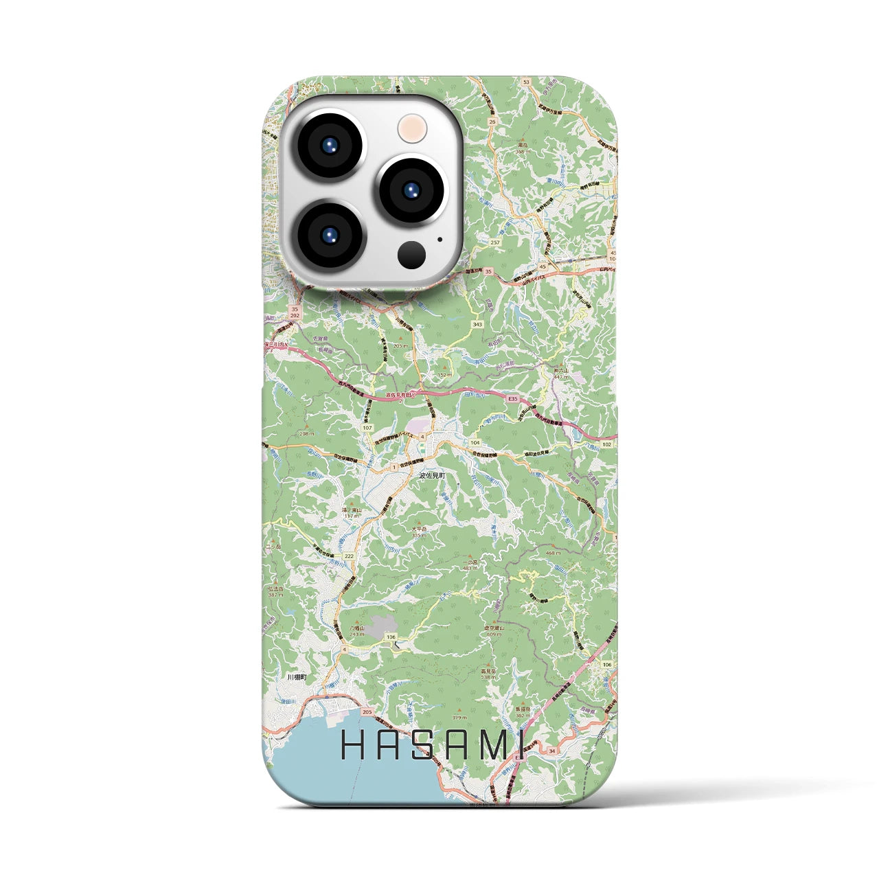 【波佐見(長崎県)】地図柄iPhoneケース(バックカバータイプ)