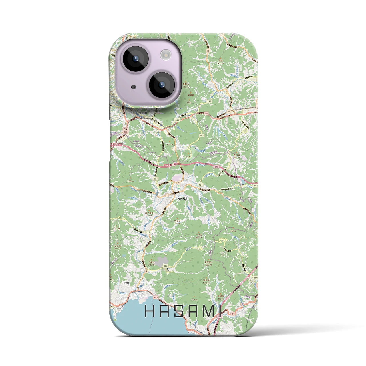 【波佐見(長崎県)】地図柄iPhoneケース(バックカバータイプ)