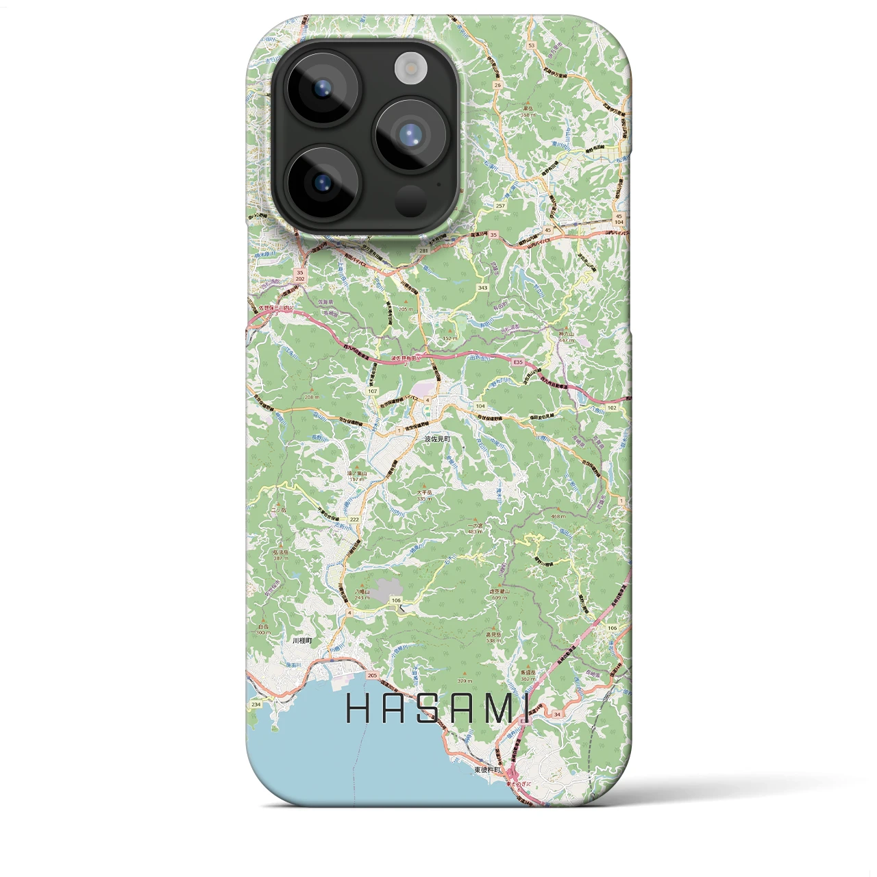 【波佐見(長崎県)】地図柄iPhoneケース(バックカバータイプ)