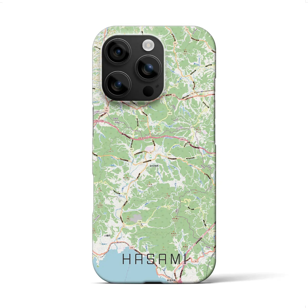 【波佐見(長崎県)】地図柄iPhoneケース(バックカバータイプ)