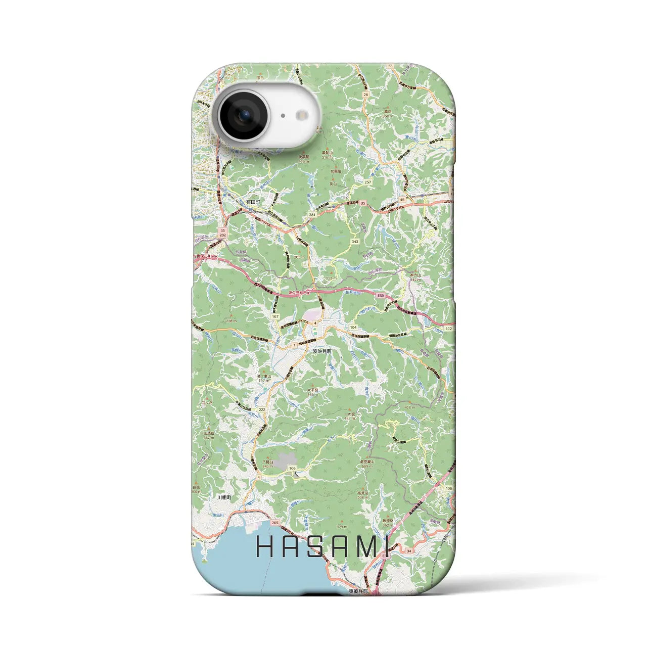 【波佐見(長崎県)】地図柄iPhoneケース(バックカバータイプ)