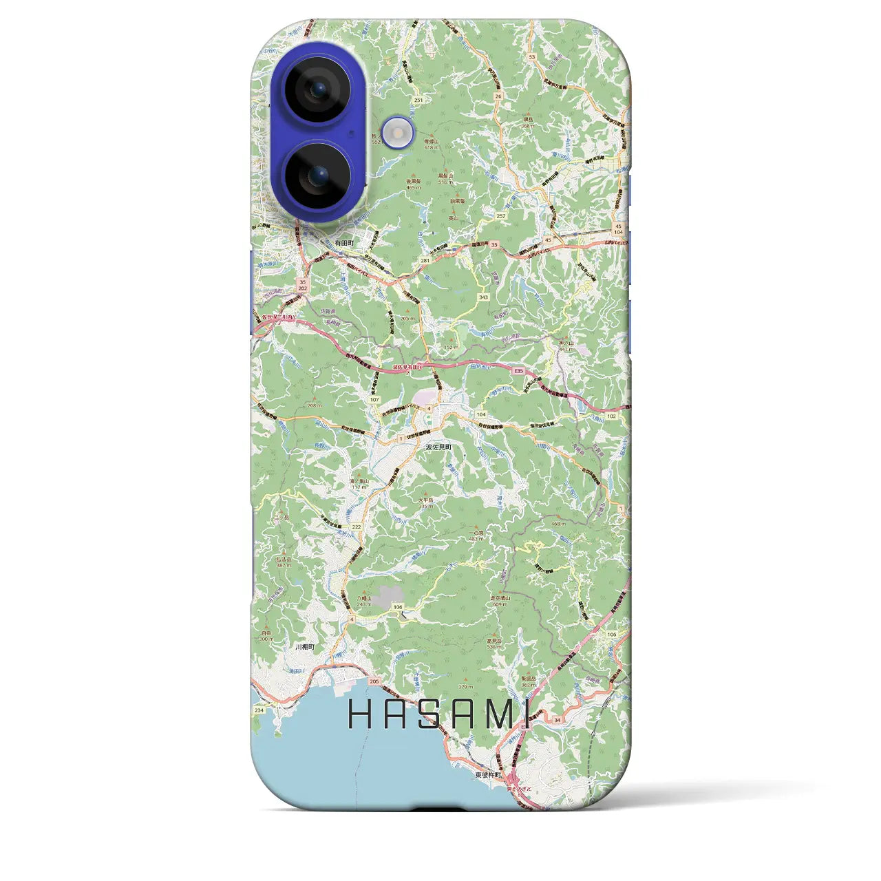 【波佐見(長崎県)】地図柄iPhoneケース(バックカバータイプ)
