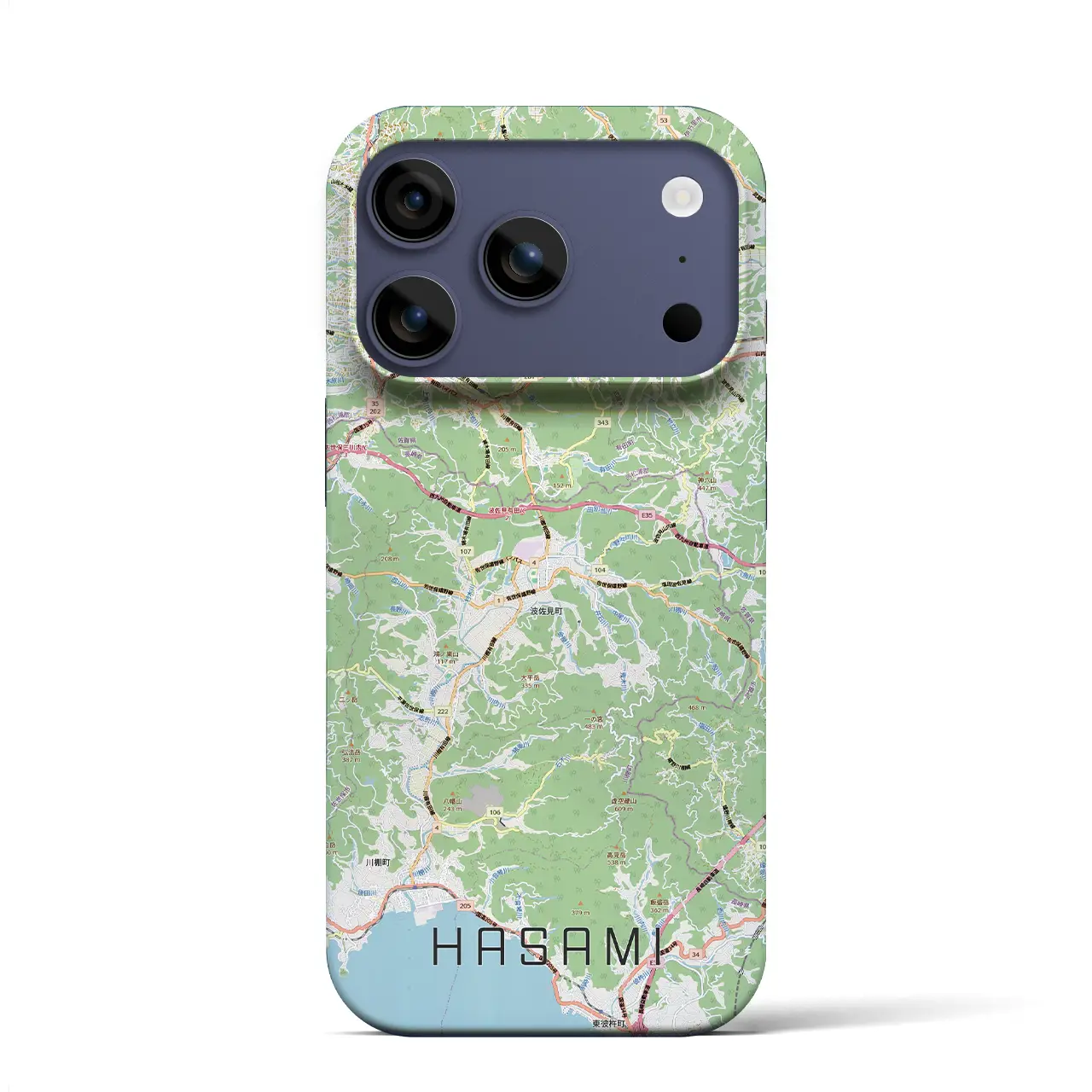 【波佐見(長崎県)】地図柄iPhoneケース(バックカバータイプ)