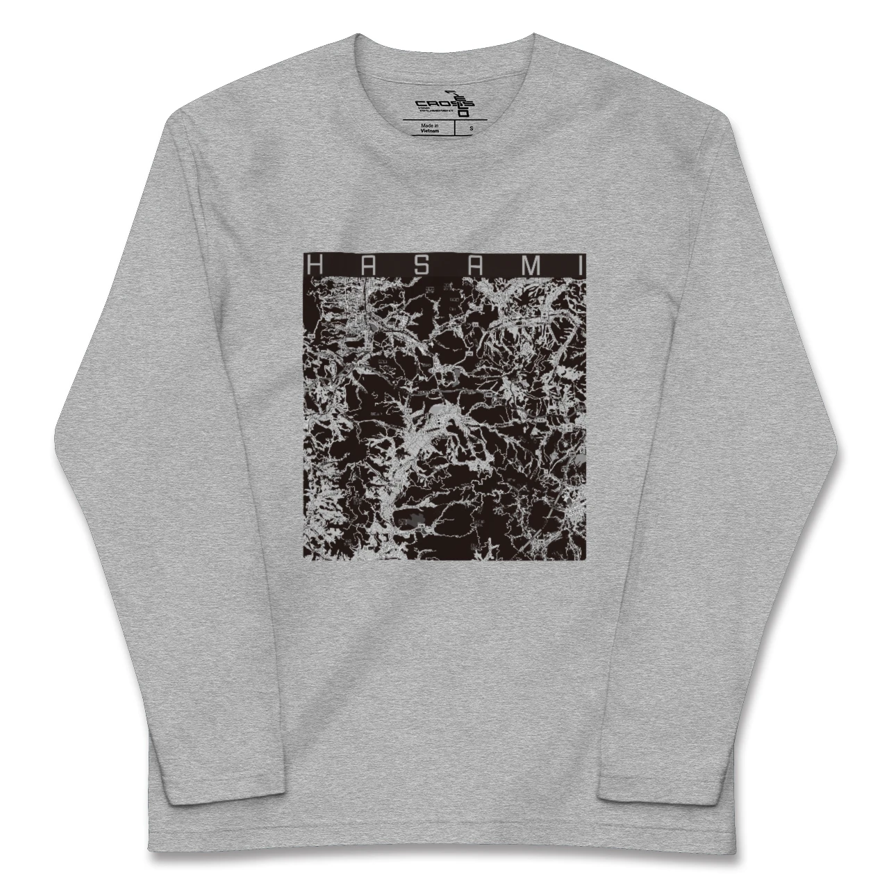 【波佐見(長崎県)】地図柄ロングスリーブTシャツ