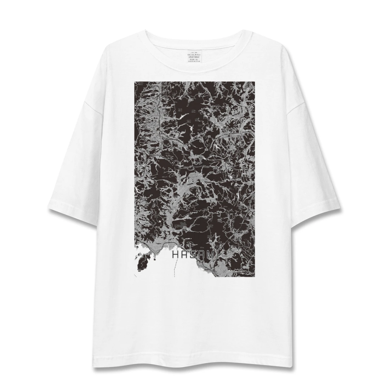 【波佐見(長崎県)】地図柄ビッグシルエットTシャツ