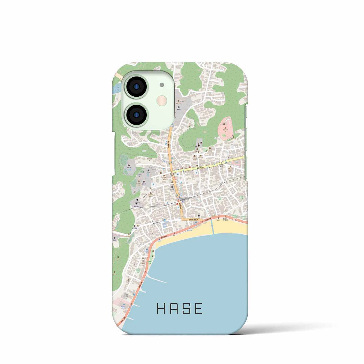 【長谷(神奈川県)】地図柄iPhoneケース(バックカバータイプ)