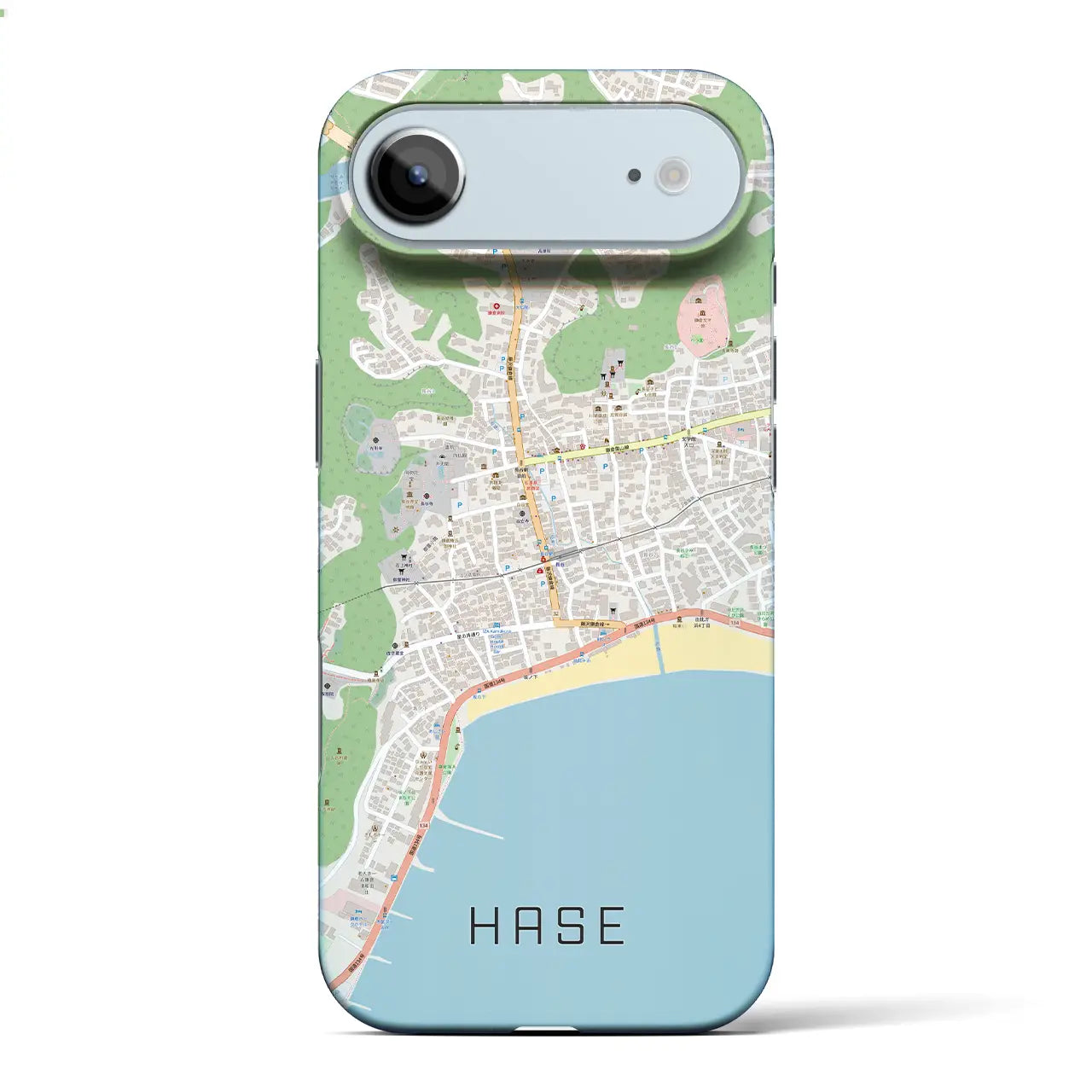 【長谷(神奈川県)】地図柄iPhoneケース(バックカバータイプ)