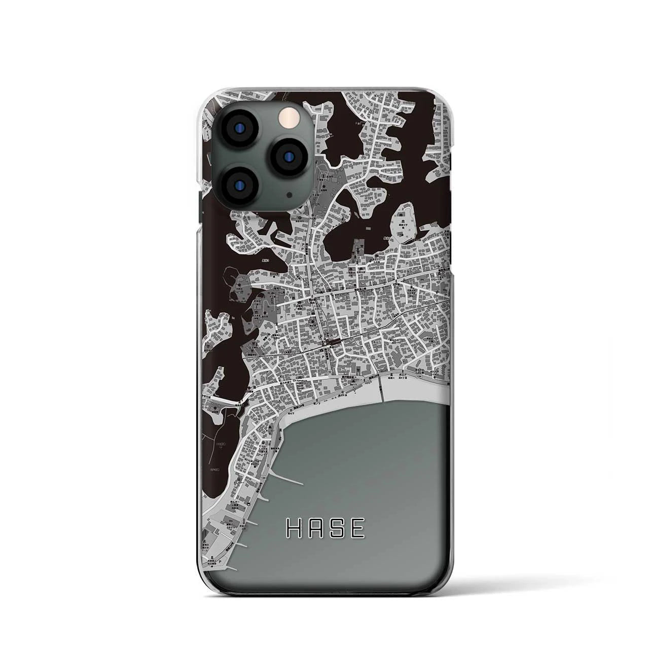 【長谷(神奈川県)】地図柄iPhoneケース(クリアタイプ)
