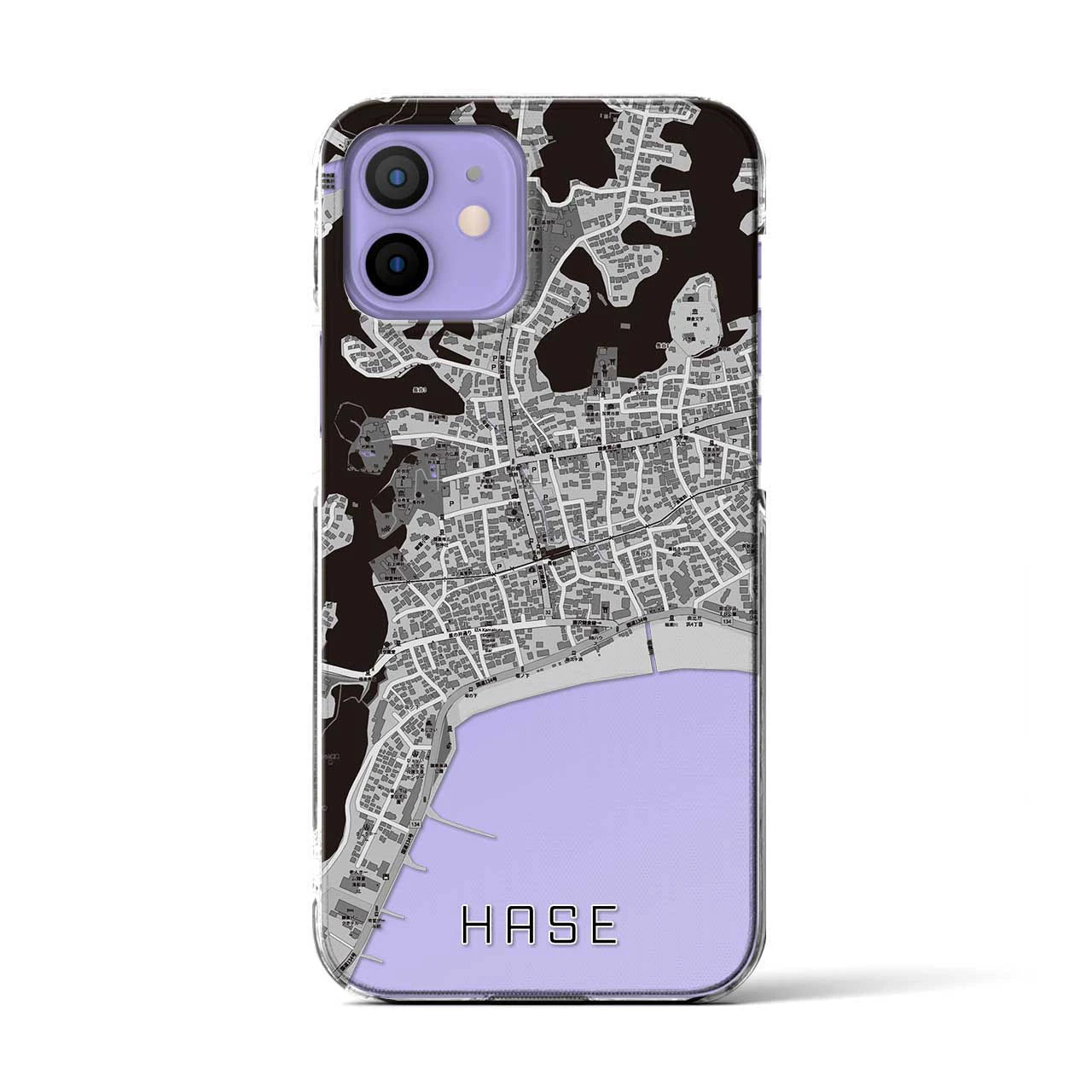 【長谷(神奈川県)】地図柄iPhoneケース(クリアタイプ)