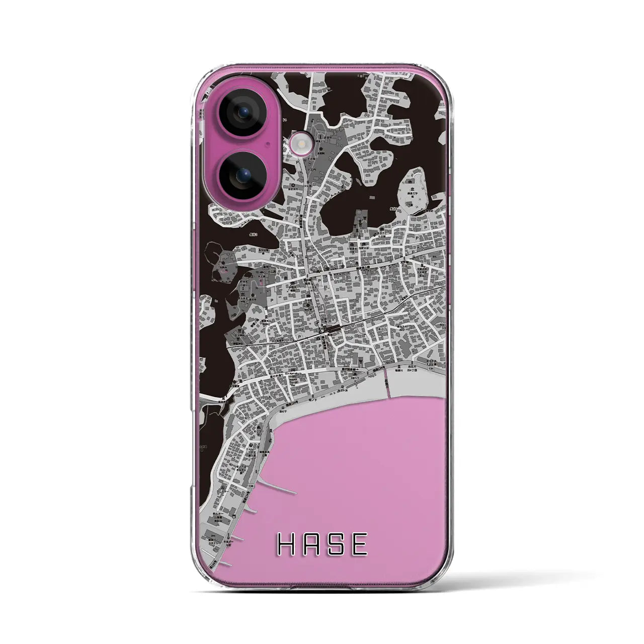 【長谷(神奈川県)】地図柄iPhoneケース(クリアタイプ)