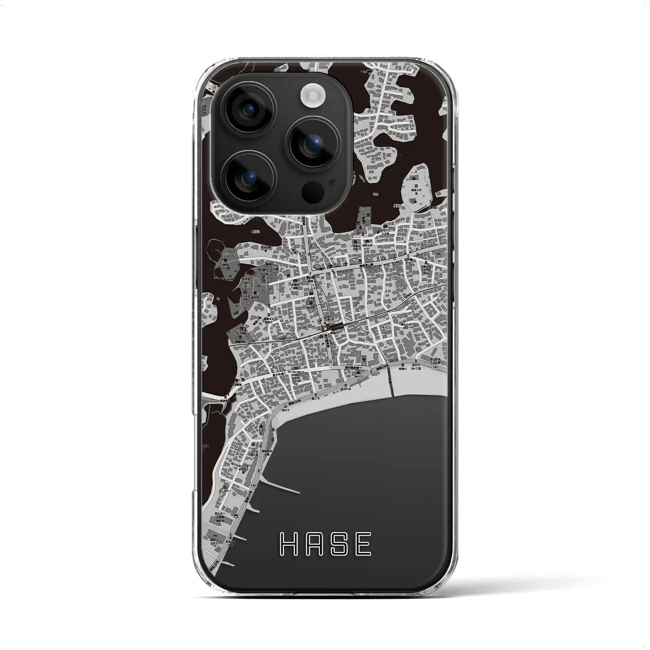 【長谷(神奈川県)】地図柄iPhoneケース(クリアタイプ)