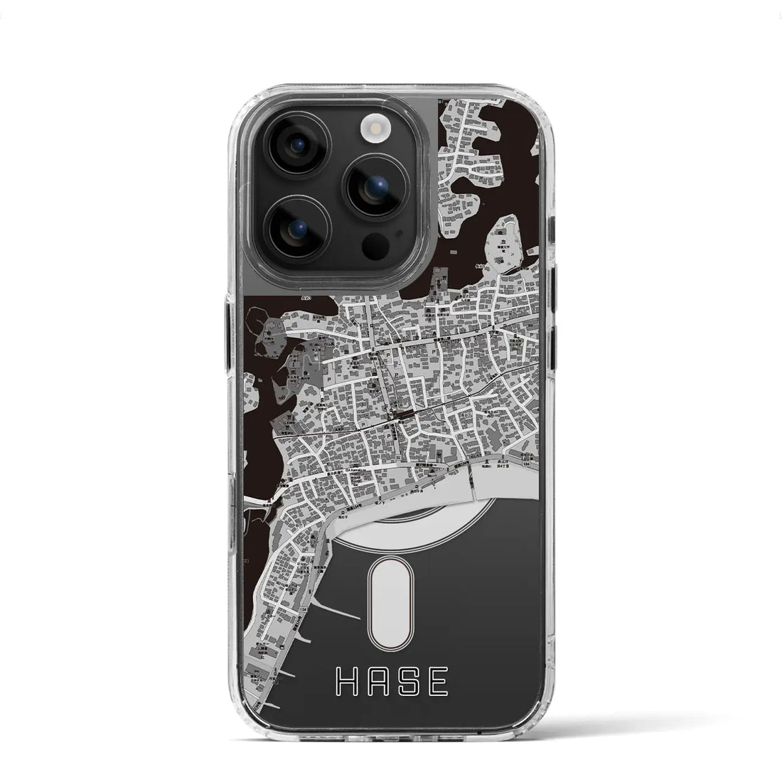 【長谷(神奈川県)】地図柄iPhoneケース(MagSafeタイプ)