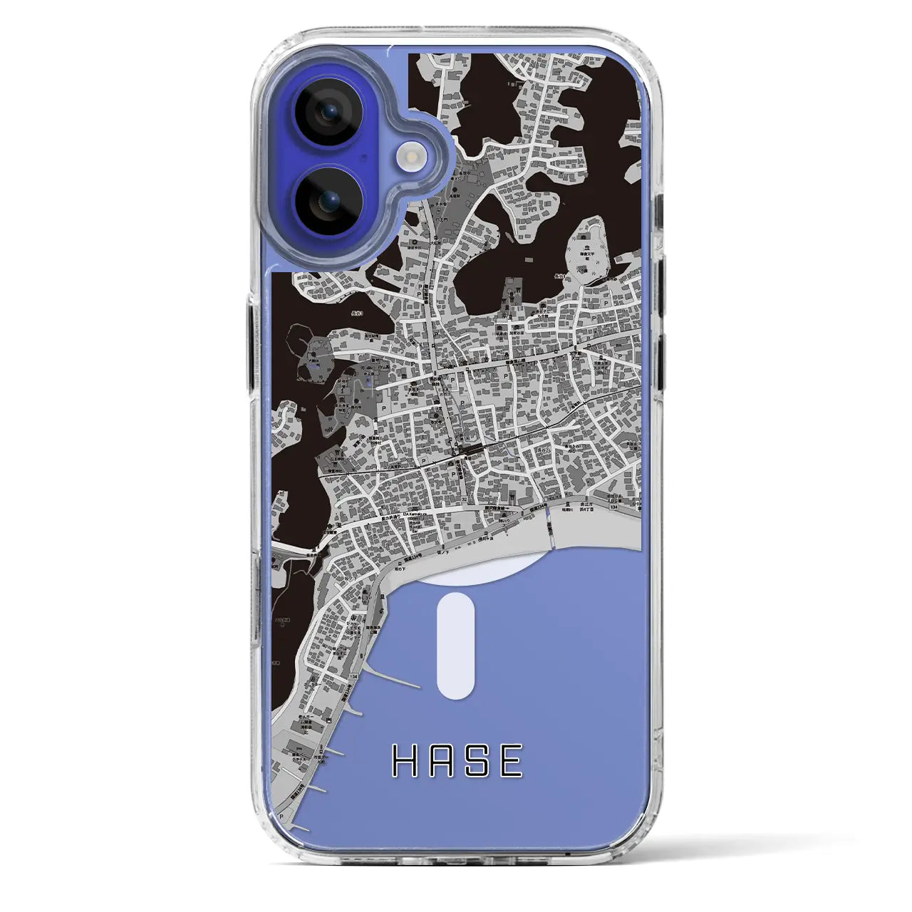 【長谷(神奈川県)】地図柄iPhoneケース(MagSafeタイプ)