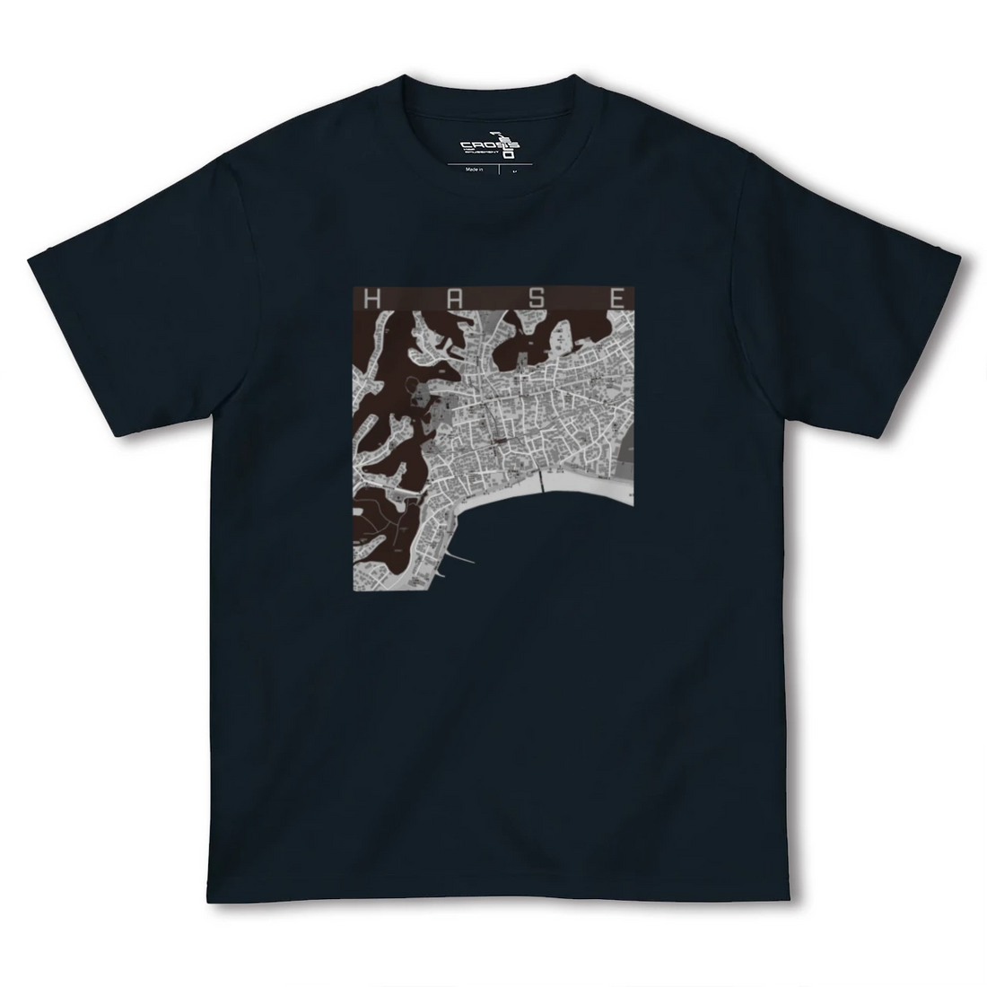 【長谷(神奈川県)】地図柄ヘビーウェイトTシャツ