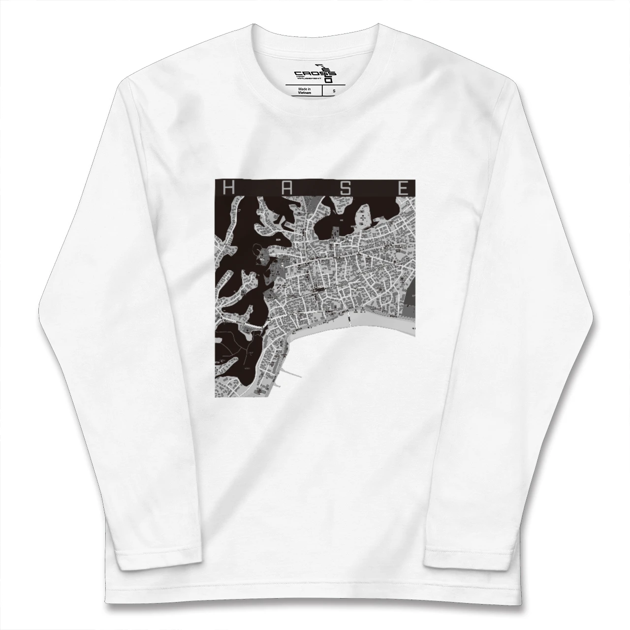 【長谷(神奈川県)】地図柄ロングスリーブTシャツ