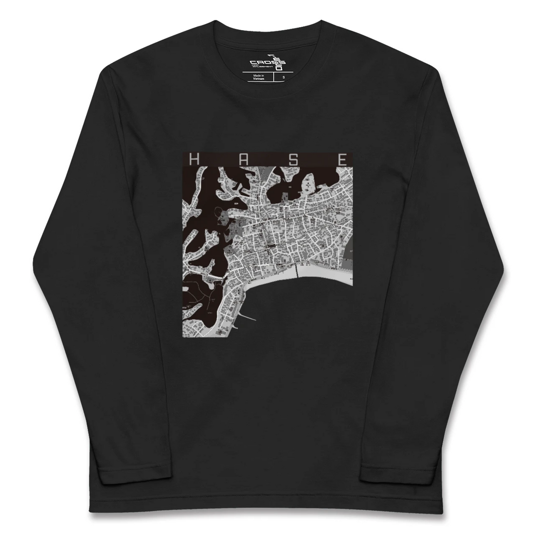 【長谷(神奈川県)】地図柄ロングスリーブTシャツ