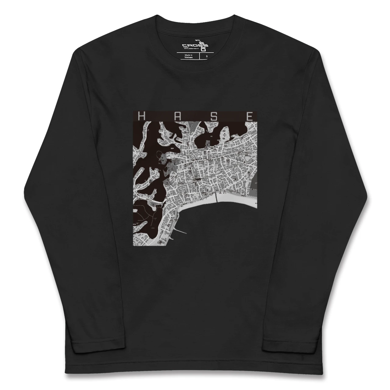 【長谷(神奈川県)】地図柄ロングスリーブTシャツ