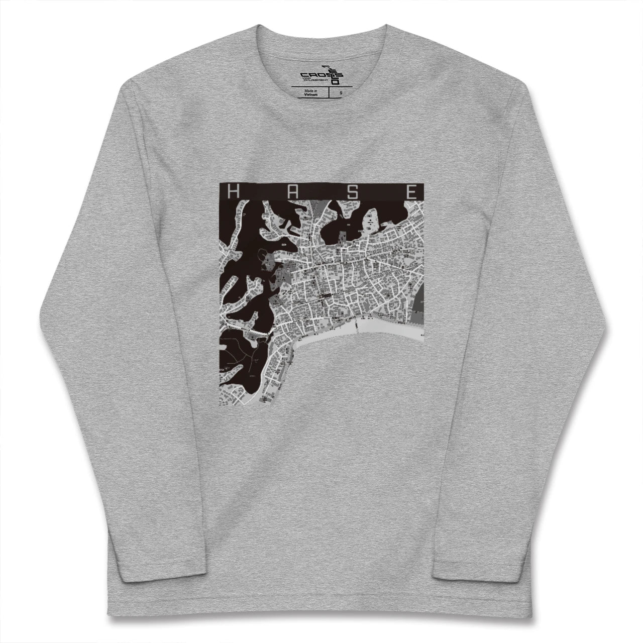 【長谷(神奈川県)】地図柄ロングスリーブTシャツ