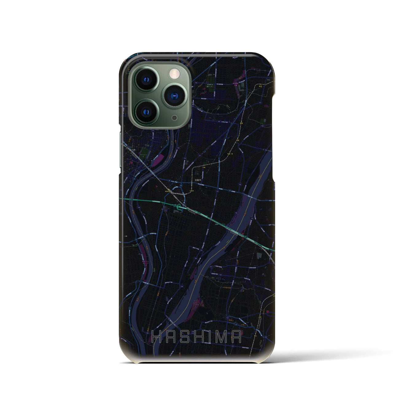 【羽島(岐阜県)】地図柄iPhoneケース(バックカバータイプ)