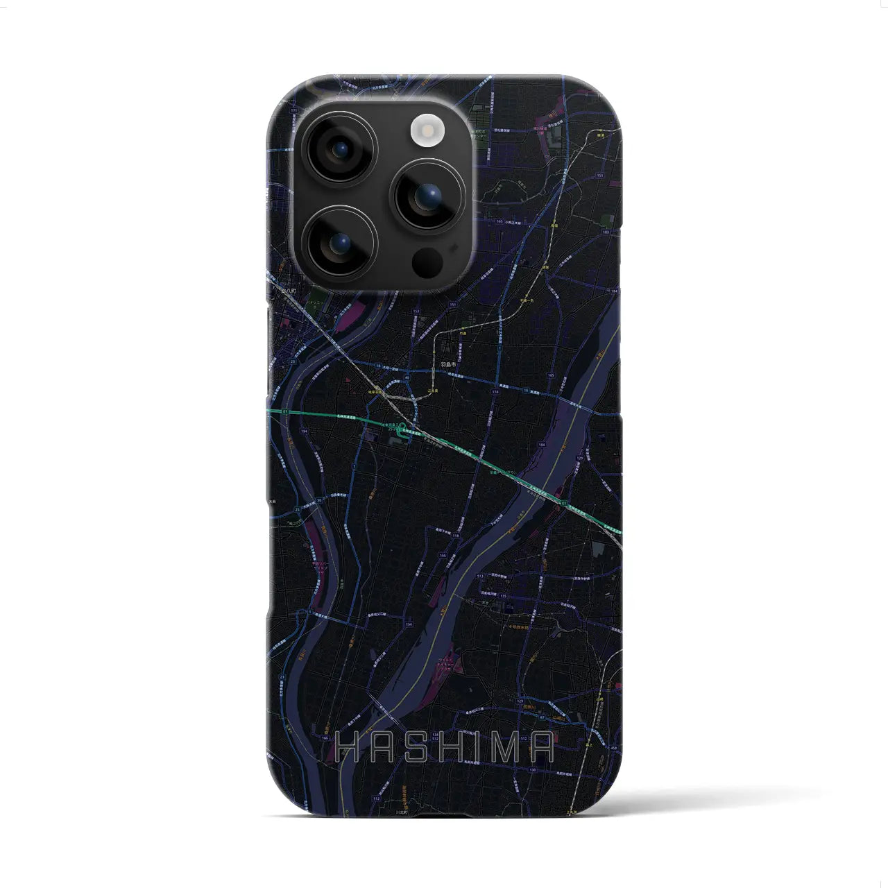 【羽島(岐阜県)】地図柄iPhoneケース(バックカバータイプ)