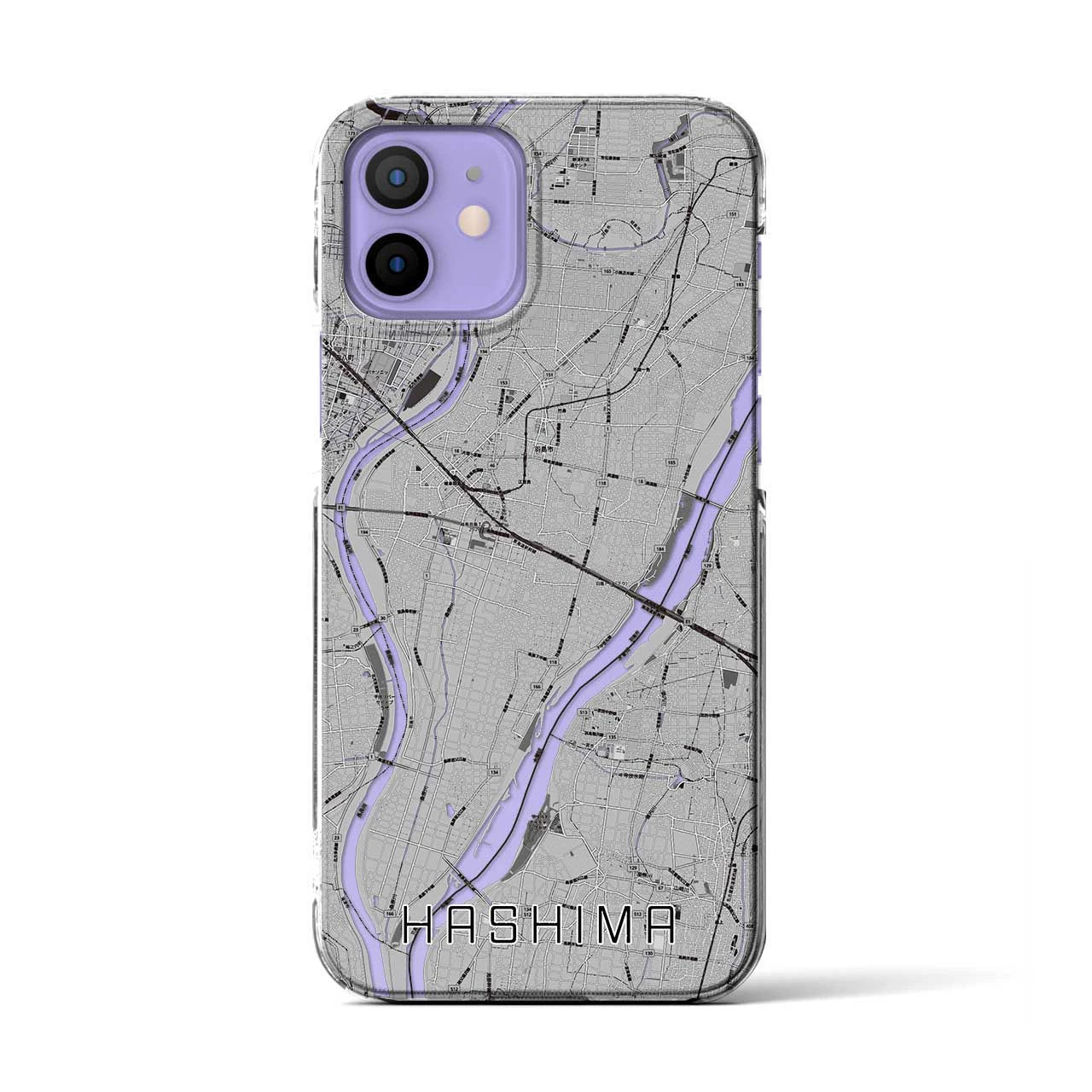 【羽島(岐阜県)】地図柄iPhoneケース(クリアタイプ)