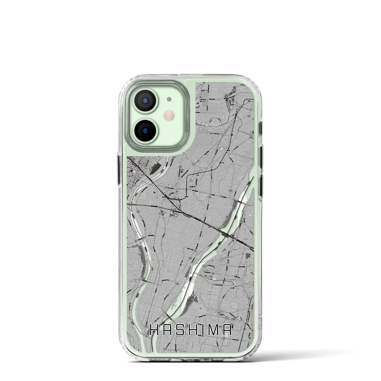 【羽島(岐阜県)】地図柄iPhoneケース(MagSafeタイプ)