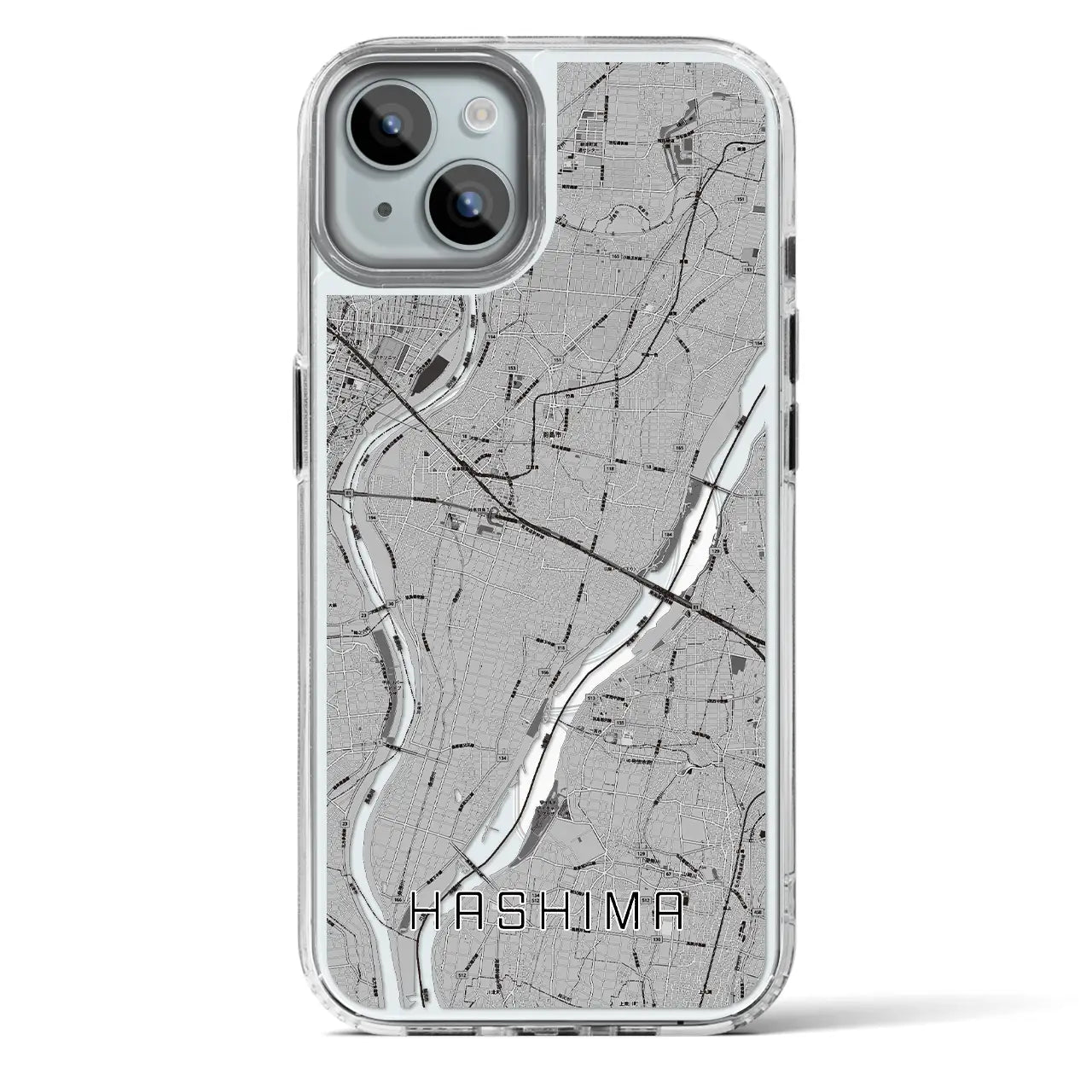 【羽島(岐阜県)】地図柄iPhoneケース(MagSafeタイプ)