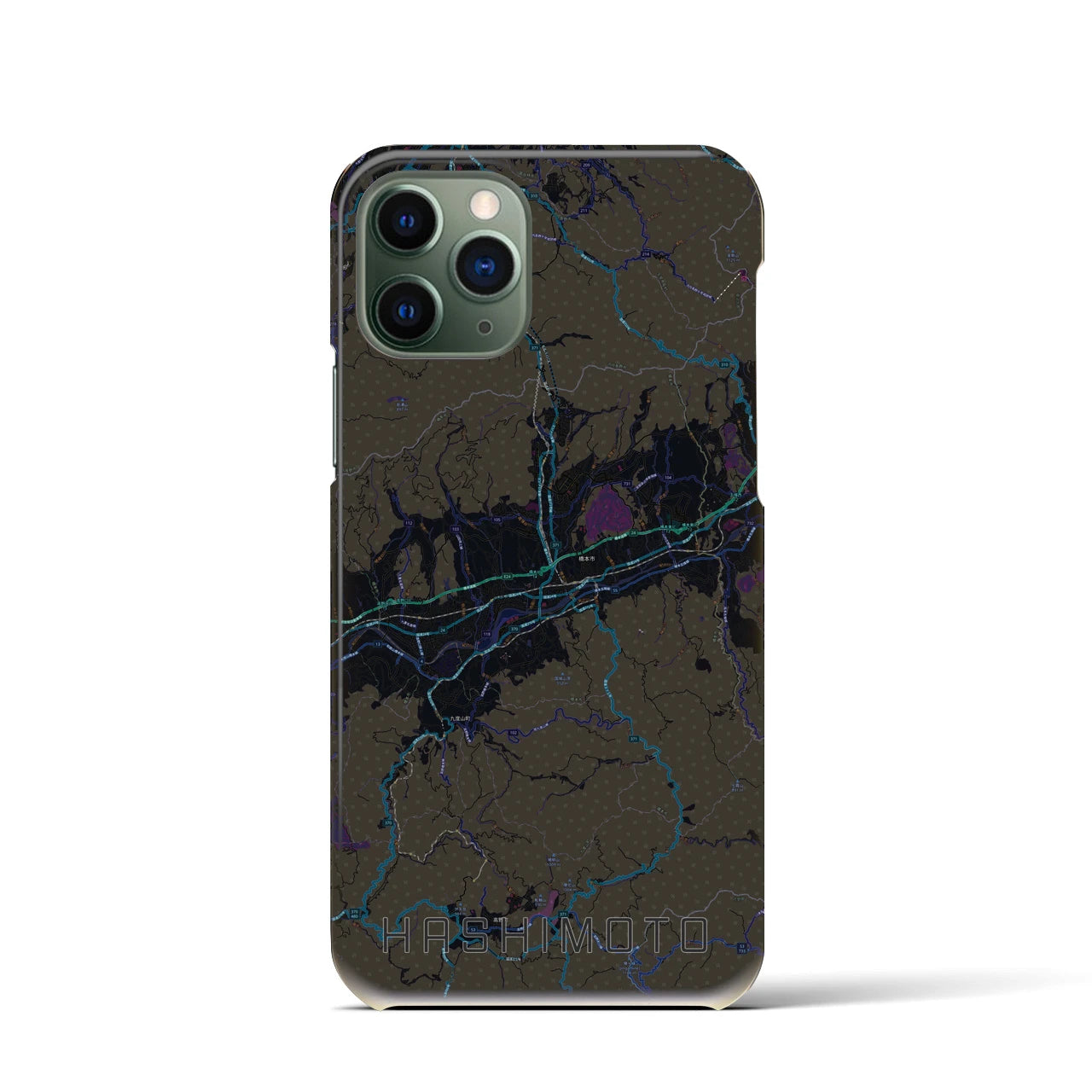 【橋本(和歌山県)】地図柄iPhoneケース(バックカバータイプ)