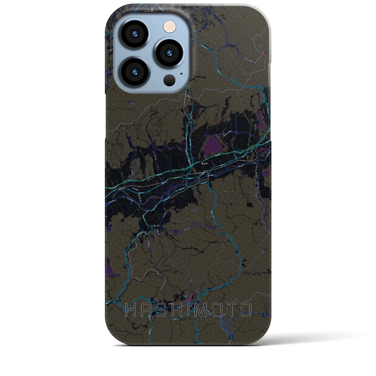 【橋本(和歌山県)】地図柄iPhoneケース(バックカバータイプ)