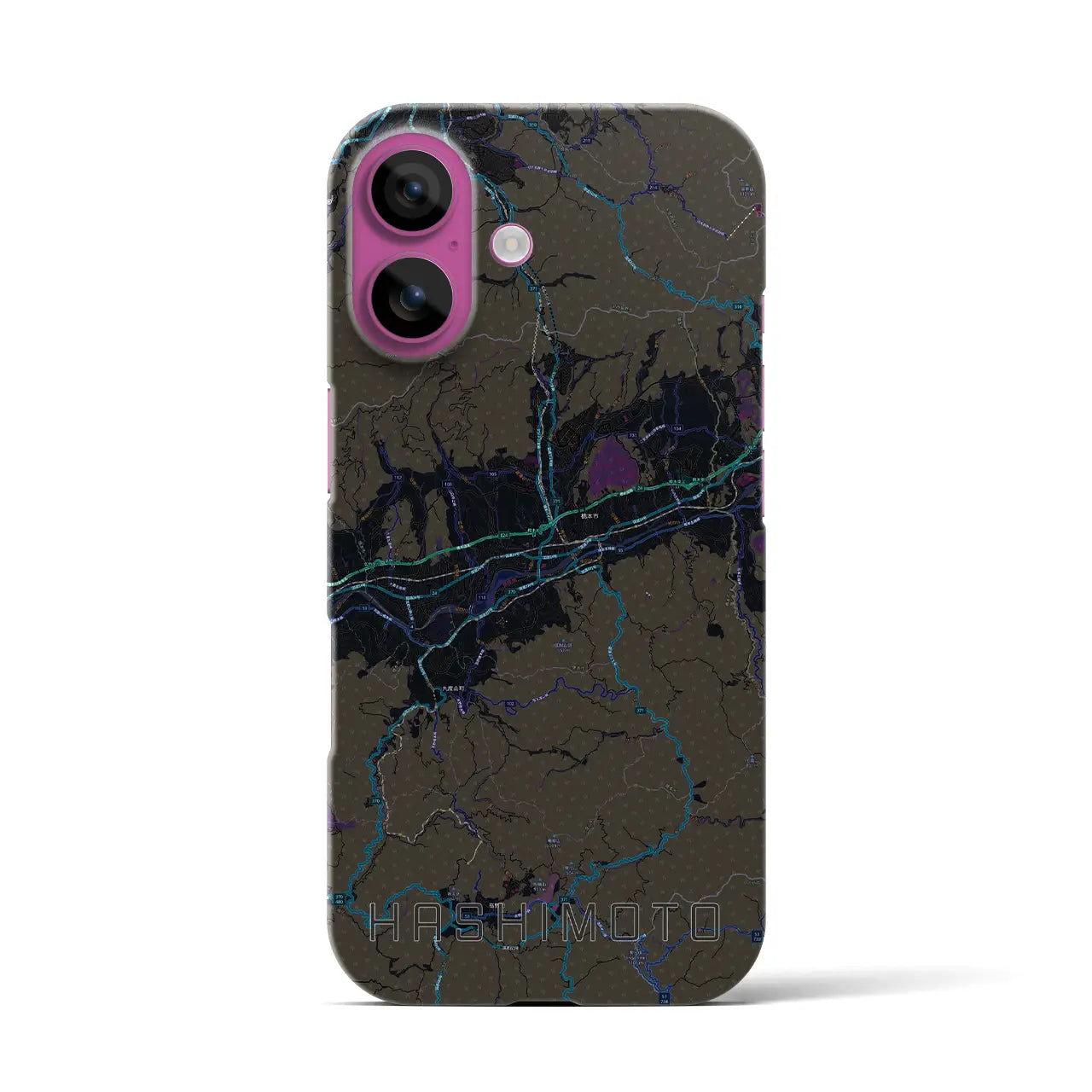 【橋本(和歌山県)】地図柄iPhoneケース(バックカバータイプ)