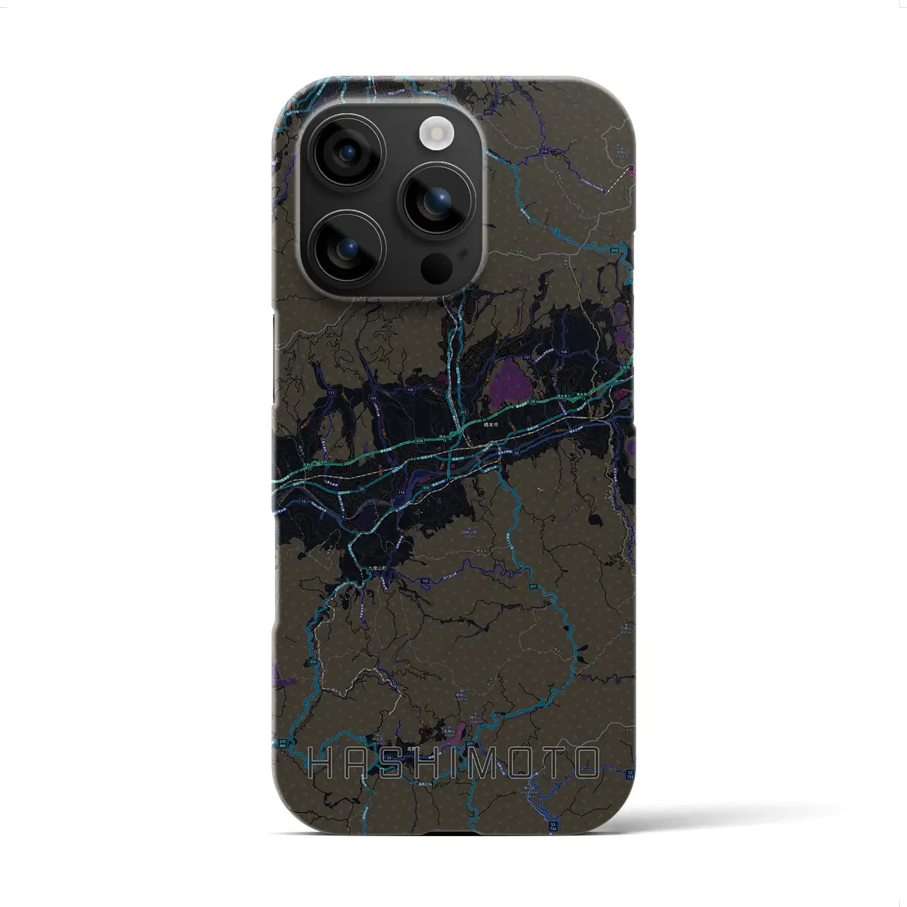 【橋本(和歌山県)】地図柄iPhoneケース(バックカバータイプ)